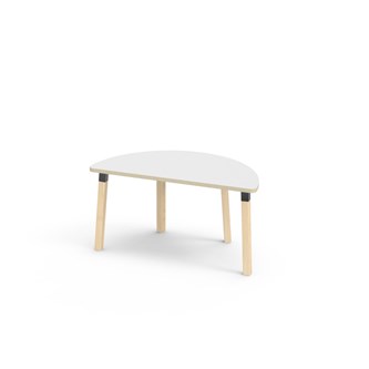 Helmi bord HT halvrunt 120-60 cm sort manchet