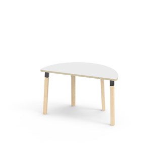 Helmi bord HT halvrunt 120-60 cm sort manchet