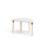 Helmi bord HT halvrunt 120-60 cm sort manchet
