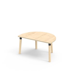 Helmi bord akustiklaminat halvrunt 120-80 cm sort manchet