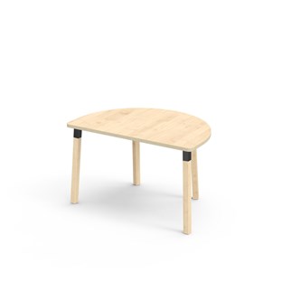 Helmi bord akustiklaminat halvrunt 120-80 cm sort manchet