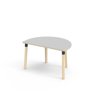 Helmi bord akustiklaminat halvrunt 120-80 cm sort manchet