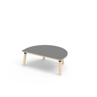 Helmi bord akustiklaminat halvrunt 120-80 cm sort manchet