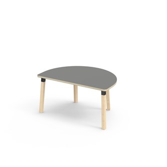 Helmi bord akustiklaminat halvrunt 120-80 cm sort manchet