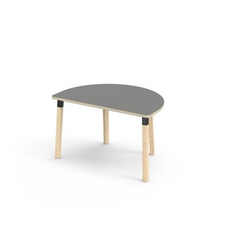 Helmi bord akustiklaminat halvrunt 120-80 cm sort manchet