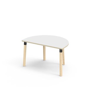 Helmi bord akustiklaminat halvrunt 120-80 cm sort manchet