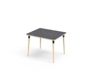 My bord linoleum 100x80 cm sort manchet