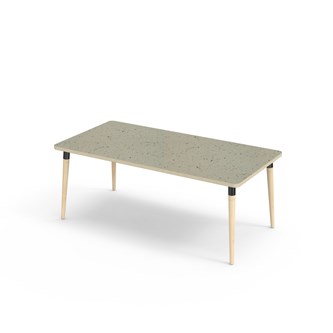 My bord linoleum 160x80 cm sort manchet