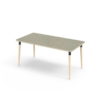 My bord linoleum 160x80 cm sort manchet