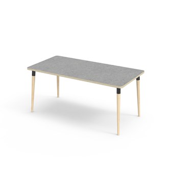 My bord linoleum 160x80 cm sort manchet
