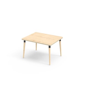 My bord laminat  100x80 cm sort manchet