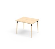 My bord HT 100x80 cm sort manchet