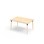 My bord akustiklaminat 120x80 cm sort manchet