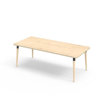 My bord HT 180x80 cm sort manchet