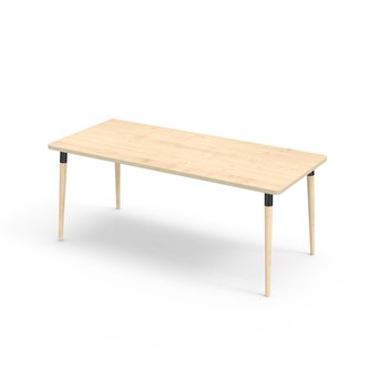 My bord HT 180x80 cm sort manchet