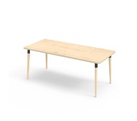 My bord HT 180x80 cm sort manchet