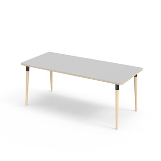 My bord HT 180x80 cm sort manchet