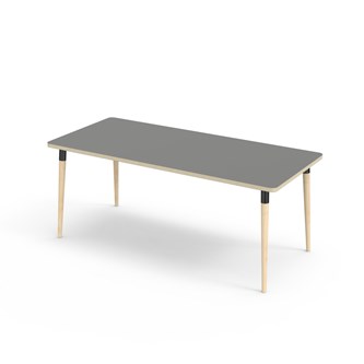 My bord HT 180x80 cm sort manchet