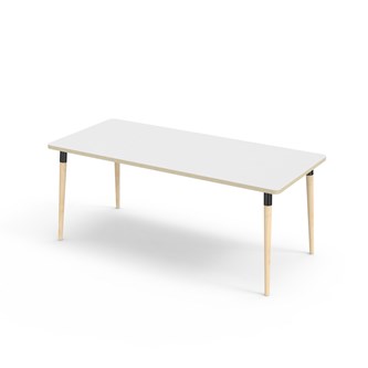 My bord HT 180x80 cm sort manchet