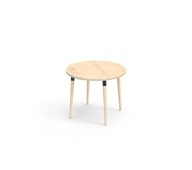 My bord akustiklaminat Ø90 cm sort manchet