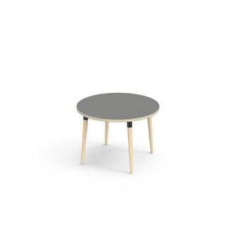 My bord akustiklaminat Ø90 cm sort manchet