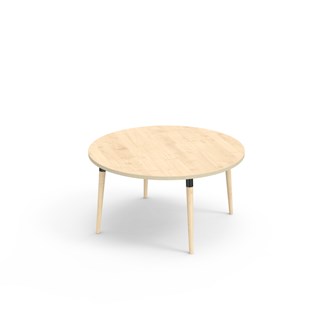 My bord akustiklaminat Ø120 cm sort manchet