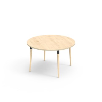My bord akustiklaminat Ø120 cm sort manchet