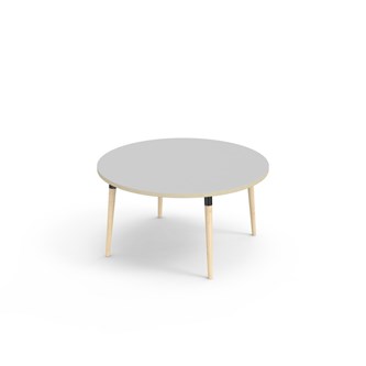 My bord akustiklaminat Ø120 cm sort manchet