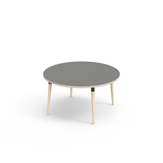 My bord akustiklaminat Ø120 cm sort manchet