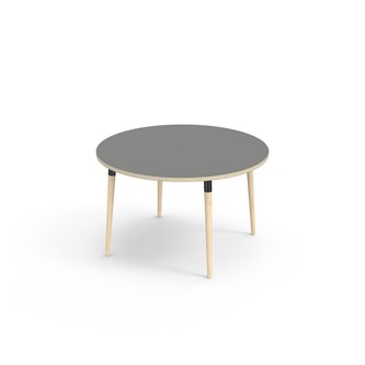 My bord akustiklaminat Ø120 cm sort manchet
