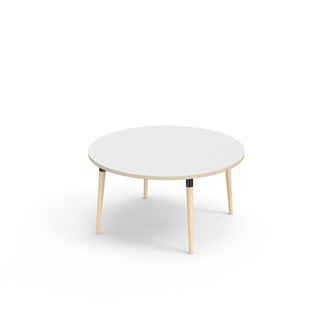 My bord akustiklaminat Ø120 cm sort manchet