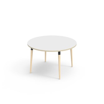 My bord akustiklaminat Ø120 cm sort manchet
