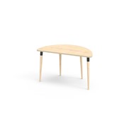 My FSC bord HT halvrundt 120x60 cm sort manchet