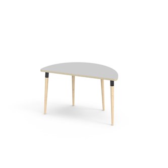My FSC bord laminat halvrundt 120-60 cm sort manchet