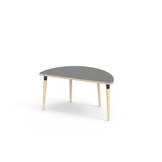 My FSC bord laminat halvrundt 120-60 cm sort manchet