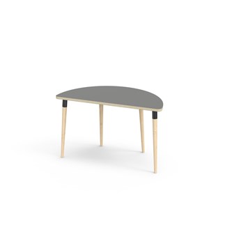 My FSC bord laminat halvrundt 120-60 cm sort manchet