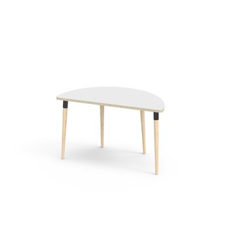 My FSC bord laminat halvrundt 120-60 cm sort manchet
