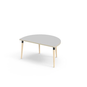 My FSC bord laminat halvrundt 120-80 cm sort manchet