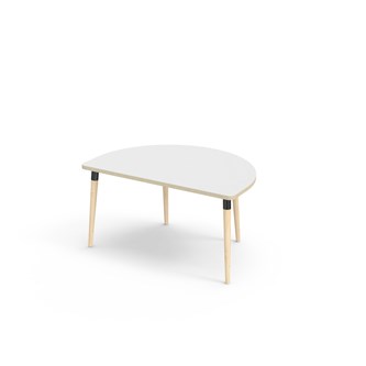 My FSC bord laminat halvrundt 120-80 cm sort manchet