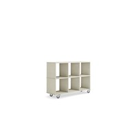 Kubus reol 6 rum uden ryg hvidpigmenteret