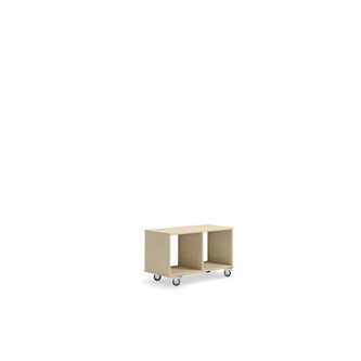 Kubus reol 2 rum uden ryg birk