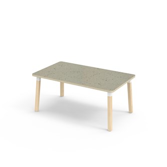 Helmi bord linoleum 140x80 cm hvid manchet