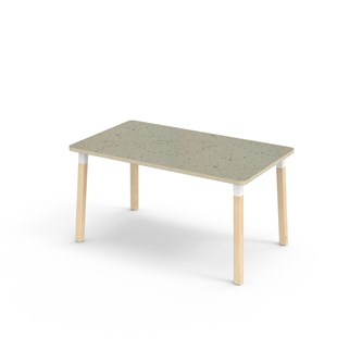 Helmi bord linoleum 140x80 cm hvid manchet