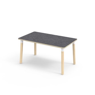 Helmi bord linoleum 140x80 cm hvid manchet