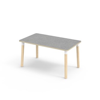 Helmi bord linoleum 140x80 cm hvid manchet