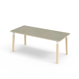 Helmi bord linoleum 180x80 cm hvid manchet