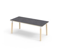 Helmi bord linoleum 180x80 cm hvid manchet