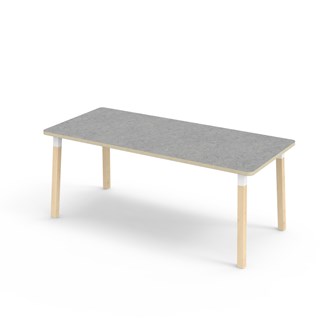 Helmi bord linoleum 180x80 cm hvid manchet