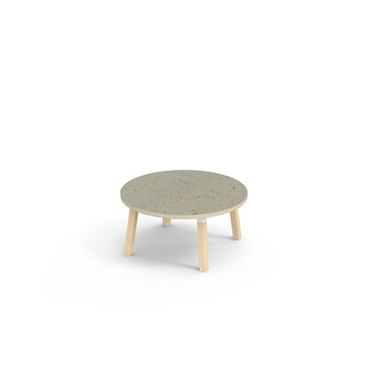 Helmi bord linoleum Ø90 cm hvid manchet