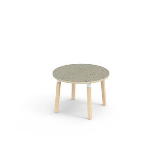 Helmi bord linoleum Ø90 cm hvid manchet